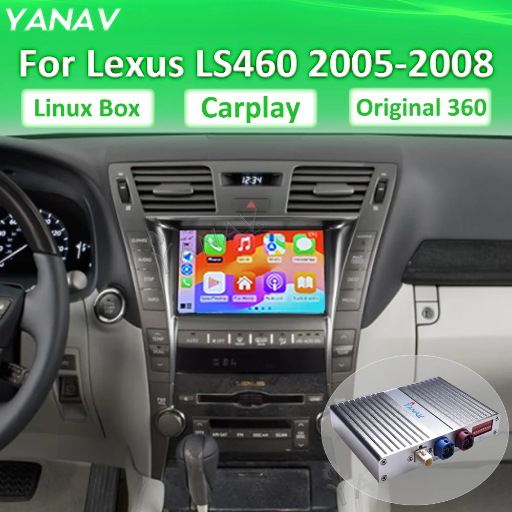 Mirror Link Linux System Interface Box For Lexus LS460 2005-2008 Wireless Carplay Android Auto Original Functions