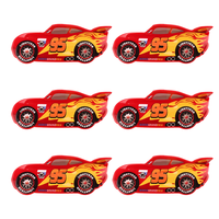 6PCS The Lightning McQueen hair claws sets in Disney's \