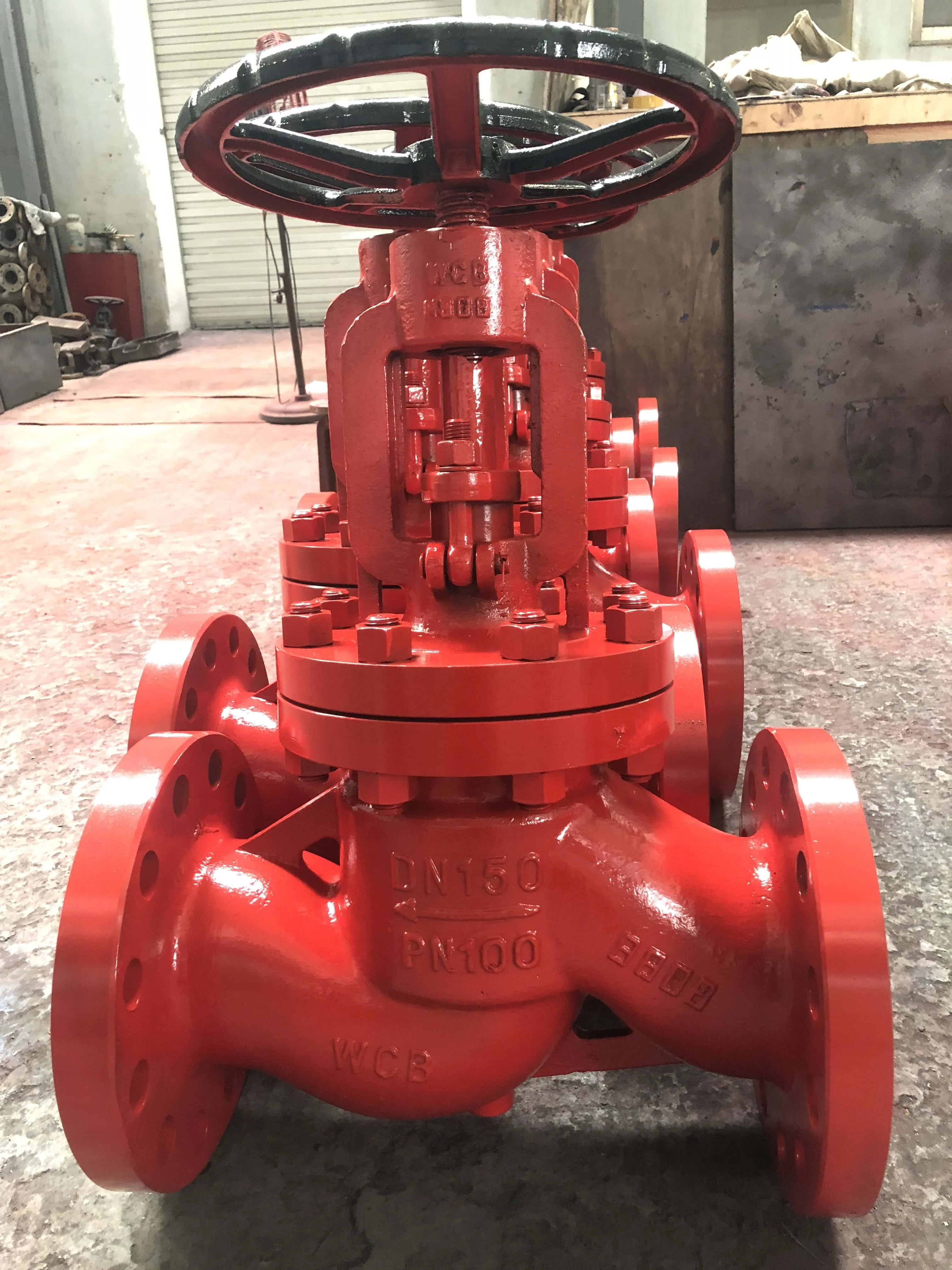 PN100 DN80 DN150 Flange WCB High Pressure Carbon Steel Steam Globe Valve