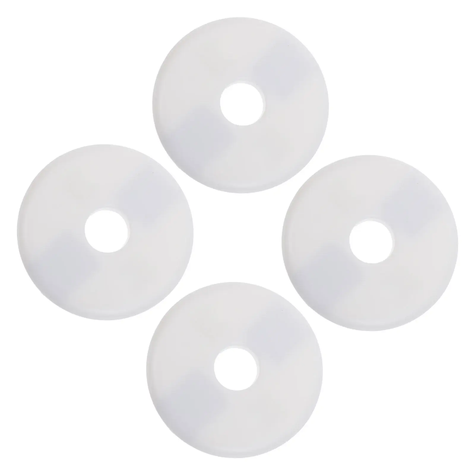 4Pcs Pipe Cover Plates White Round Split Flange Escutcheon Plate 58 Plastic Self Adhesive Wall Decorative Plumbing Hole Cover