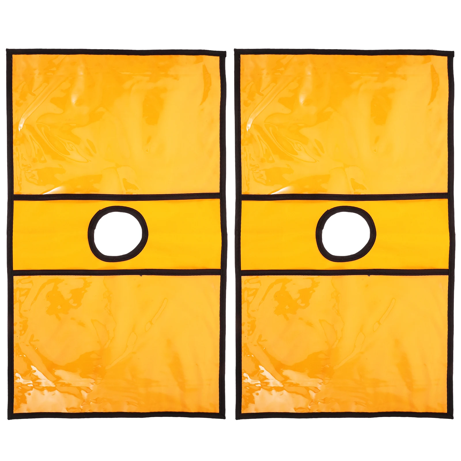 

2Pcs Bright Yellow Traffic Cone Sleeve with Resistant Safety Cover for Sports Events Training and Road Warnings