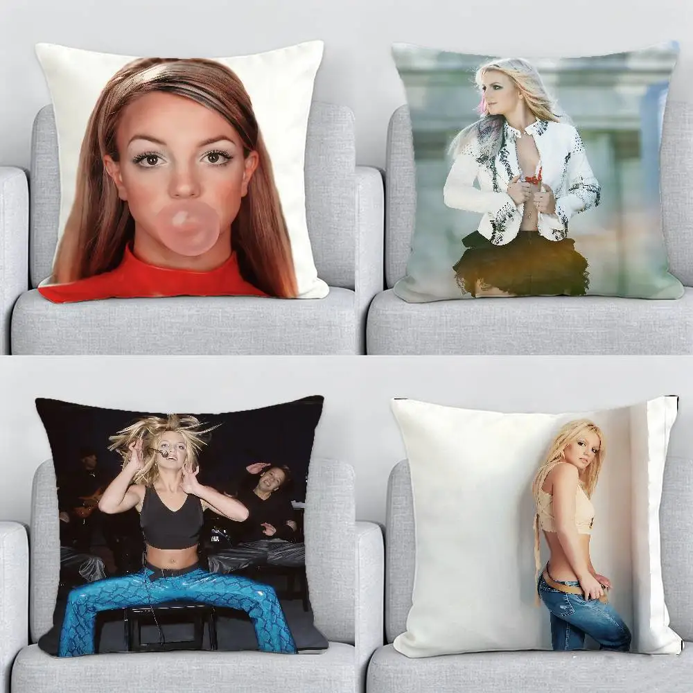 FOR Britney Spears Single Throw Pillow Case Cover Sofa Cushion Home Room Decor