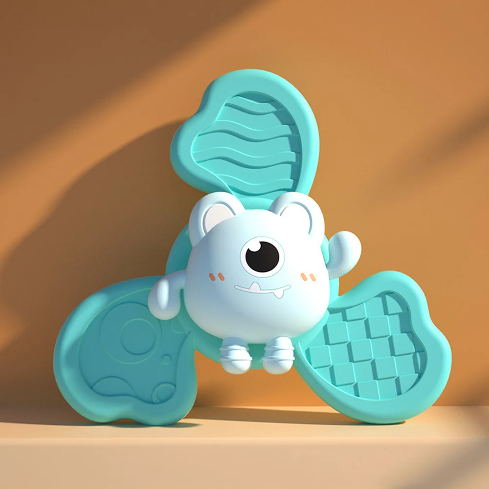 Cartoon Baby Fidget Spinner With Suction Cup Rotating Fingertip Gyro Puzzle Toy