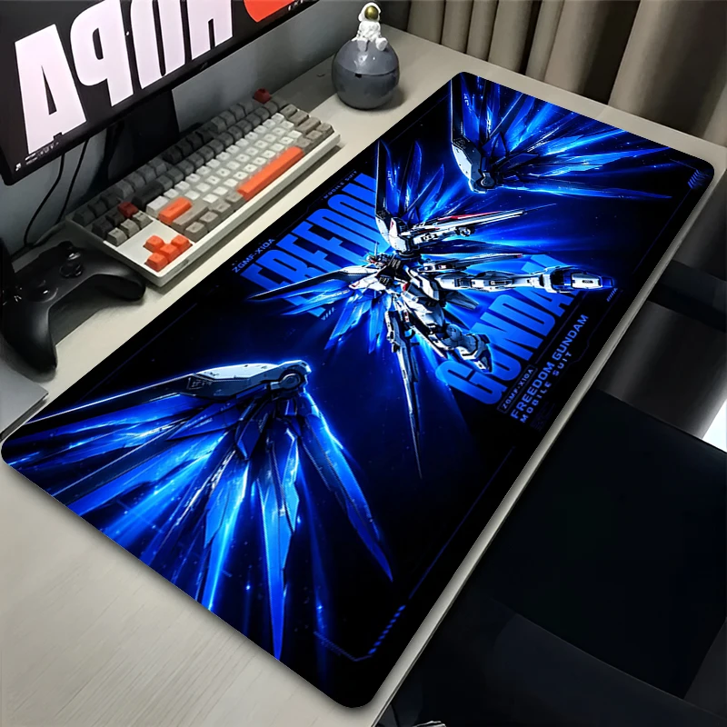 Big Mouse Pad Hot Game Keyboard Pad Mechanical Warrior Gundam Anime Extended Mat Table Cool Gaming Accessories Computer Mousepad view 6