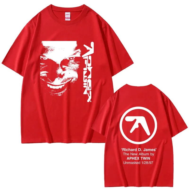 Aphex Twin Face Graphic T Shirt Richard D James Album Print T