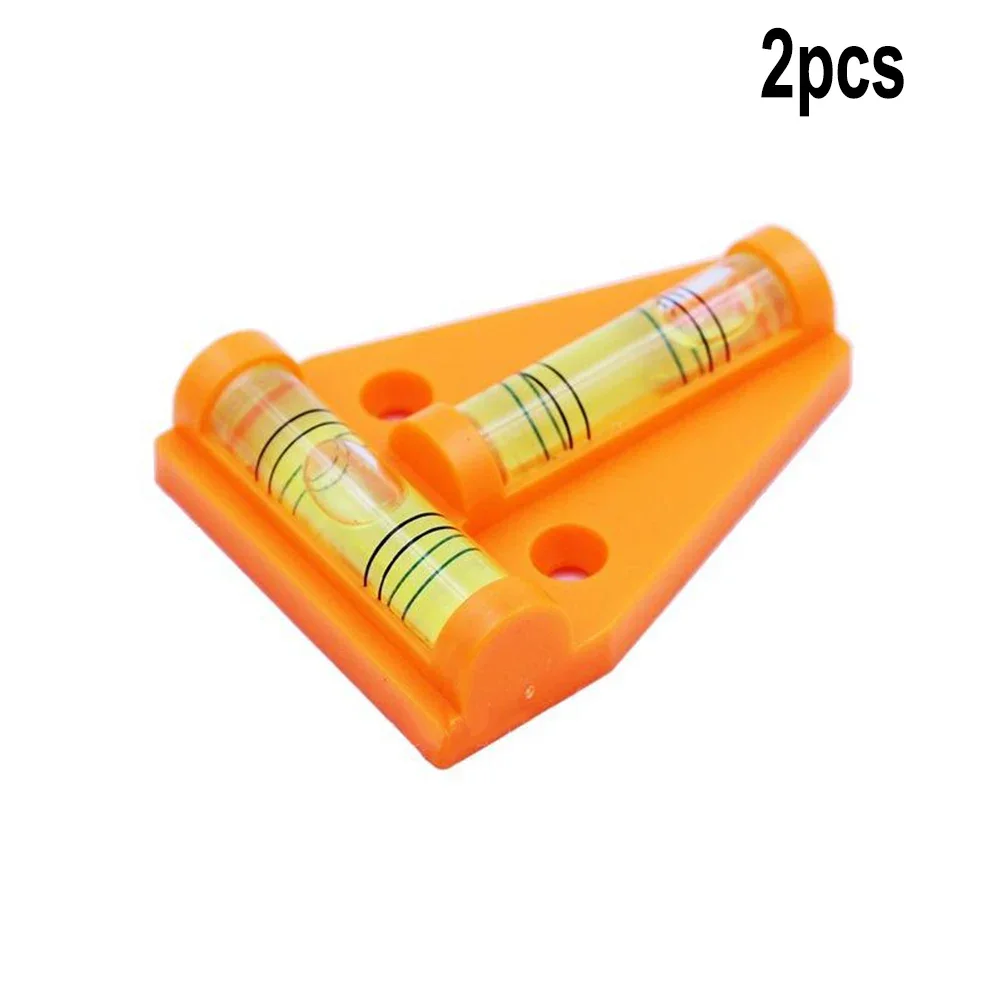2pcs Two Way T-Shape Mini Leveller BubbleLevel Horizontal Bubble Triangle Level For Furniture Measuring Kit Bubble Level