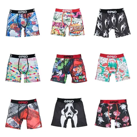 섹시한 남자 속옷 Boxershorts 남자 팬티 팬티 통기성 인쇄 남자 Innerwear 남자 복서 반바지 플러스 사이즈 망 트렁크