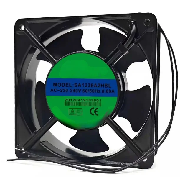 for  SA1238A2HBT SA1238A2HBL AC 220V 0.09A 120x120x38mm 2-Wire Server Cooling Fan