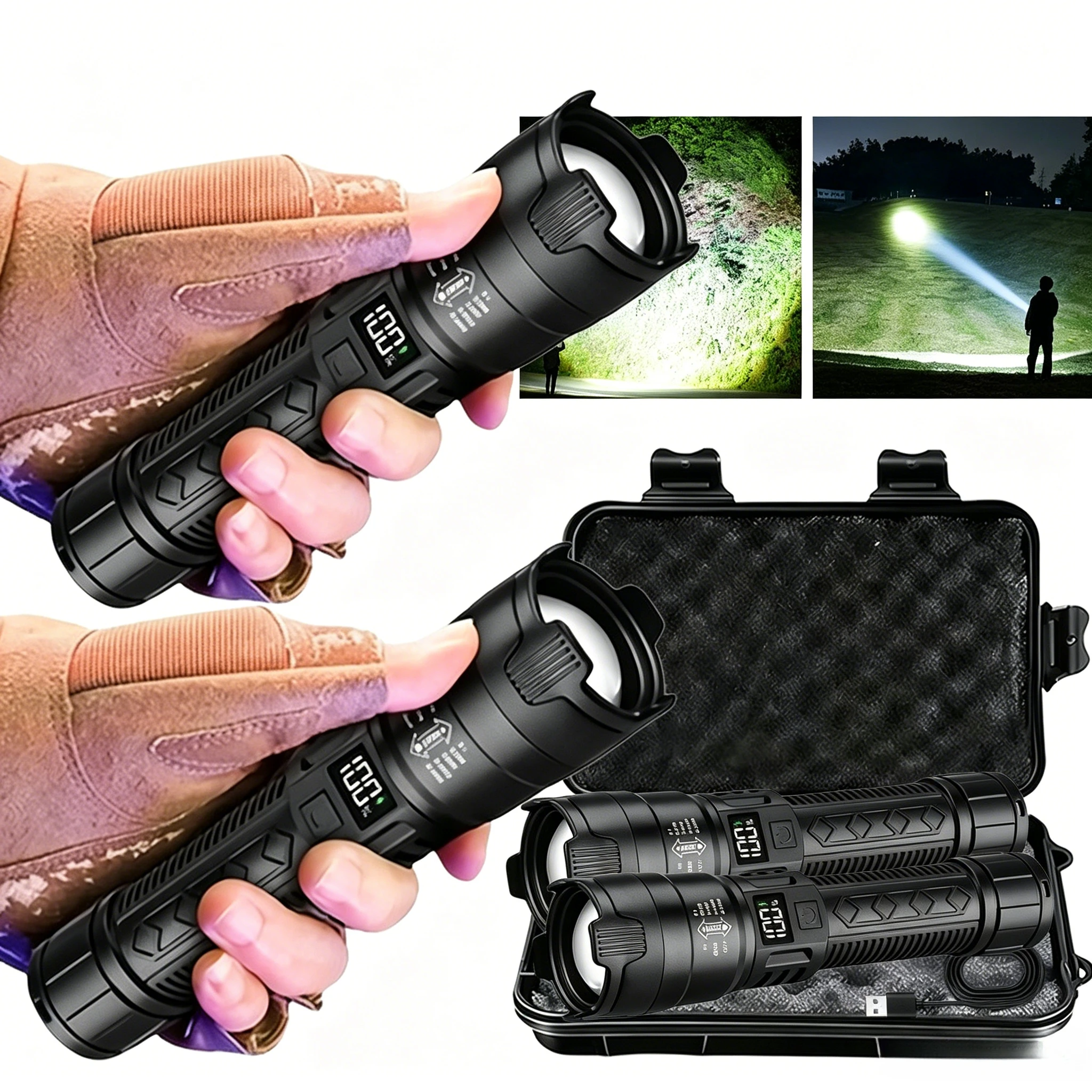 lanterna-led-ultra-brilhante-1500lm-recarregavel-tipo-c-com-zoom-de-longo-alcance-lanterna-tatica-para-emergencias-ao-ar-livre-camping-e-pesca
