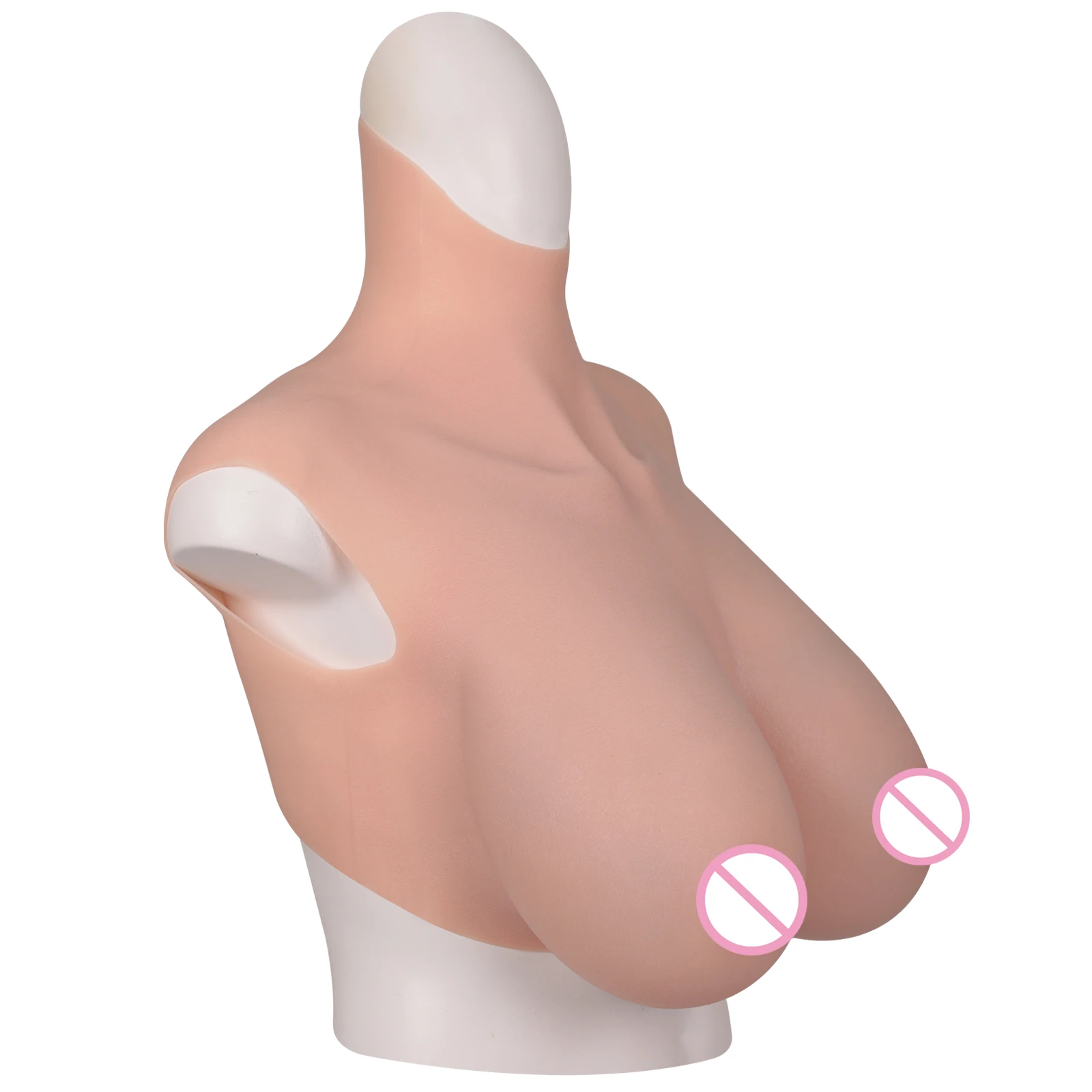 Eyung Silicone XXL-R Cup Artificial Breast 70-110kg Suitable Silicone Tits Fake Breast Forms False Boobs Crossdresser Shemale