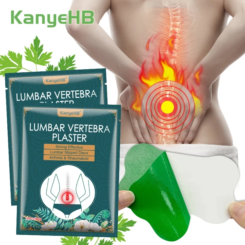 12/60 szt. Wklej plaster na kręg lędźwiowy 1 opakowanie Fitness Moxa Stick Moxiterapia bieganie i joga samonagrzewająca pasta do fitnessu