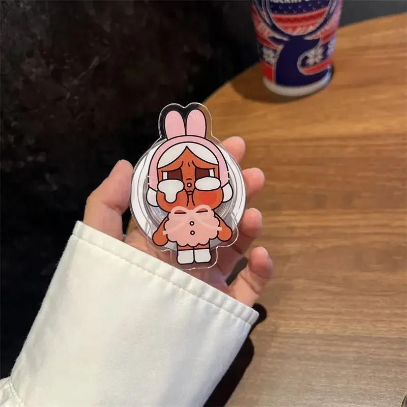 كارتون Crybaby جديد الكورية لطيف Magsafe قبضة حامل آيفون 16 برو ماكس سامسونج S25 قبضة توك حامل قوس مغناطيسي