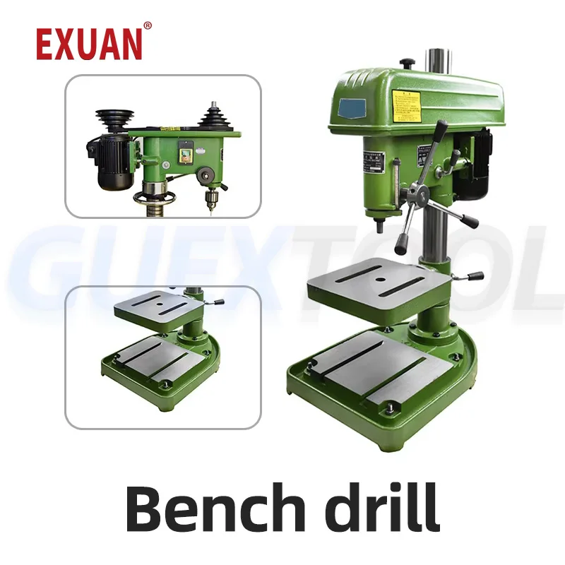 Electric Drilling Machine Precision Drilling Rig 370W Multifunctional Fixed Gear Variable Speed Tabletop Hole Punching Machine