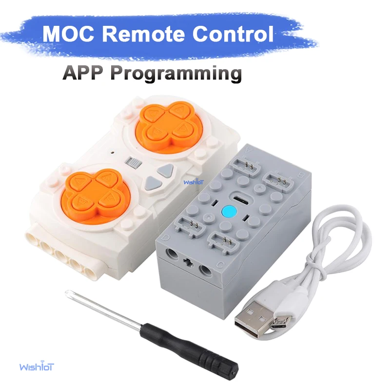 Set di Blocchi da Costruzione con Telecomando, Batteria Ricaricabile, Controllo Velocità Motore Bluetooth, Programmazione APP, Modifica PF