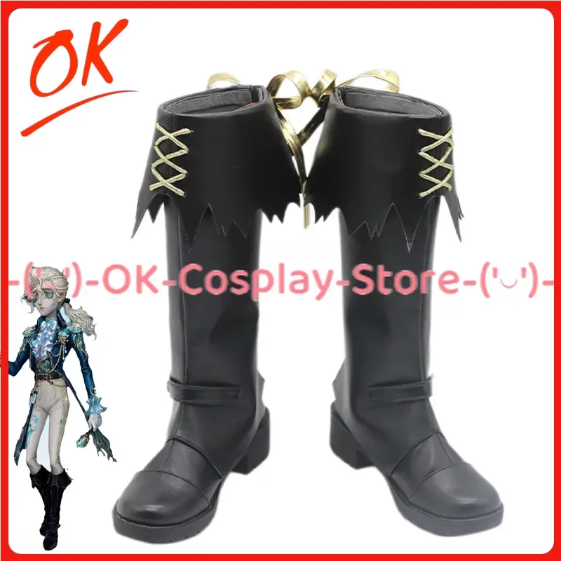 

[Customized] Game Identity V Composer Cosplay Shoes Frederick Kreiburg Anime Roleplay Prop Carnival Party PU Leather Boots