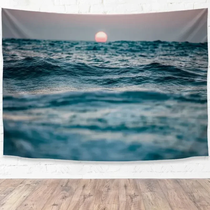 Pro-Graphx Tapestry Deep Ocean - Boho Wall Hanging Design Large Landscape for Living Room, Bedroom, Dorm