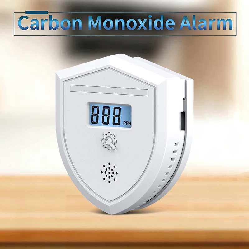 

Портативный детектор угарного газа на батарейках, сигнализация о дыме и угарном газе с ЖК-дисплеем, датчик CO для дома и хозяйственных нужд