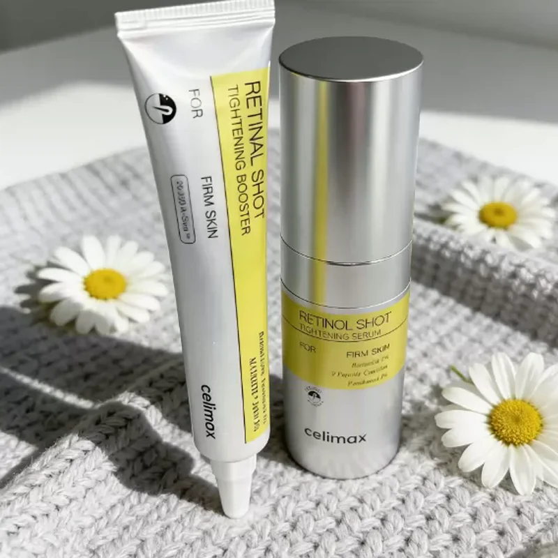 Celimax Vita A Retinol Shot Sérum e Creme para Olhos Reafirmante e Lifting Antienvelhecimento, Redutor de Poros, Reparador de Olheiras, Conjunto de Cuidados com a Pele