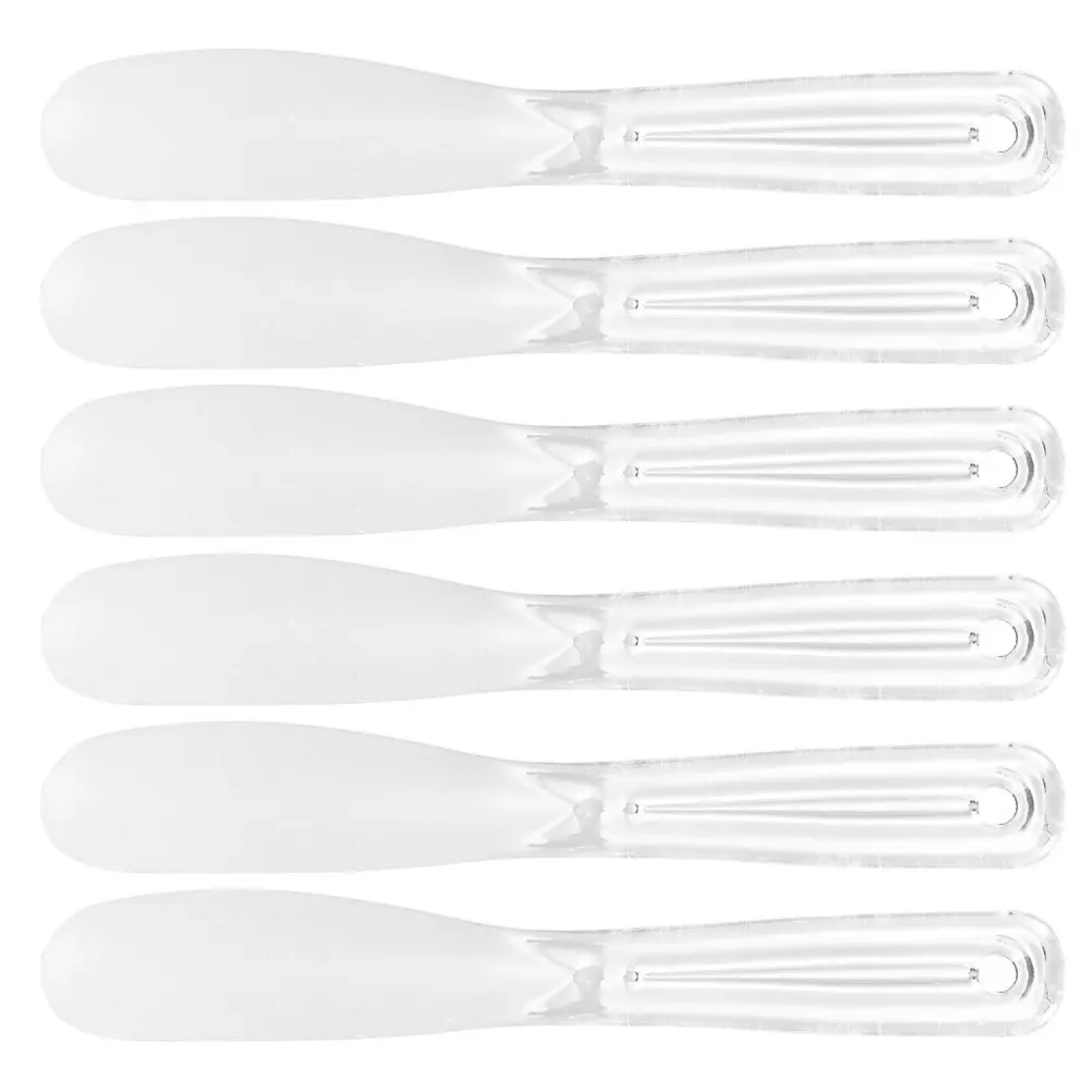 6Pcs ABS Makeup Spatulas Face Cream Spoons Mask Stirring Tools for DIY Beauty Use Makeup Spatulas Mask Stirring Spoons