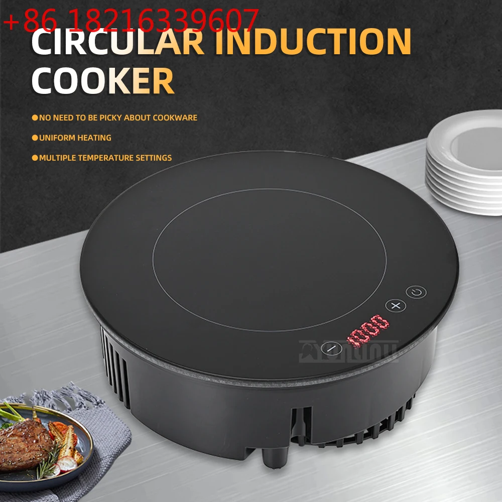 

Commercial Induction Cooker Circular Embedded Panela Inducao 195mm Hot Pot Piano Cottura A Induzione