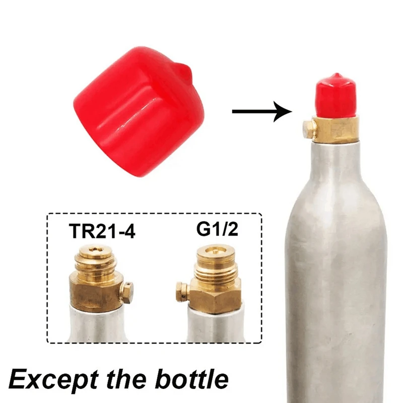 Dust Rubber Cover Red Protective Cap For Flexible Pipe CO2 Cylinder Pin Valve For Soda Machine Sparkling Water Machine