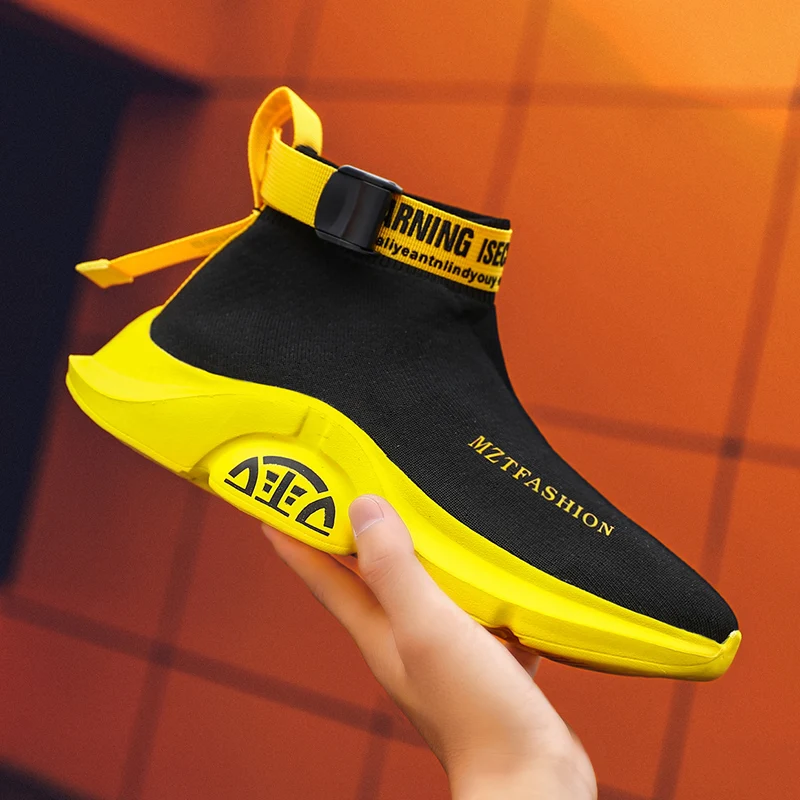 

Мужские кроссовки с высоким берцем, удобные дышащие повседневные кроссовки на мягкой подошве, уличные модные легкие мужские прогулочные туфли на плоской подошве