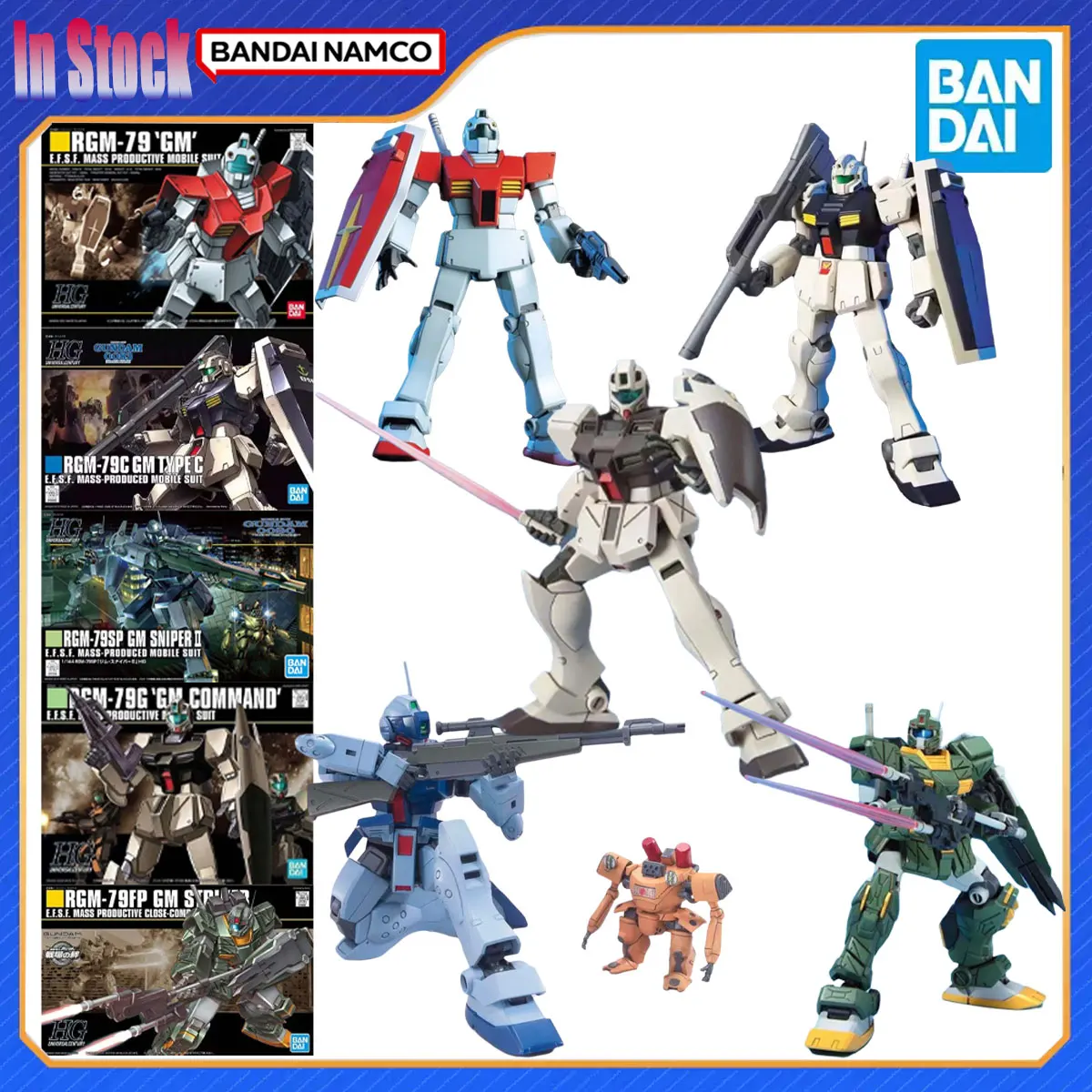 

Подлинная Bandai, оригинальная фигурка HGUC GMC Sniper 2, GM Command Striker, наборы моделей, подарок для детей, комплект для сборки Gunpla, аниме