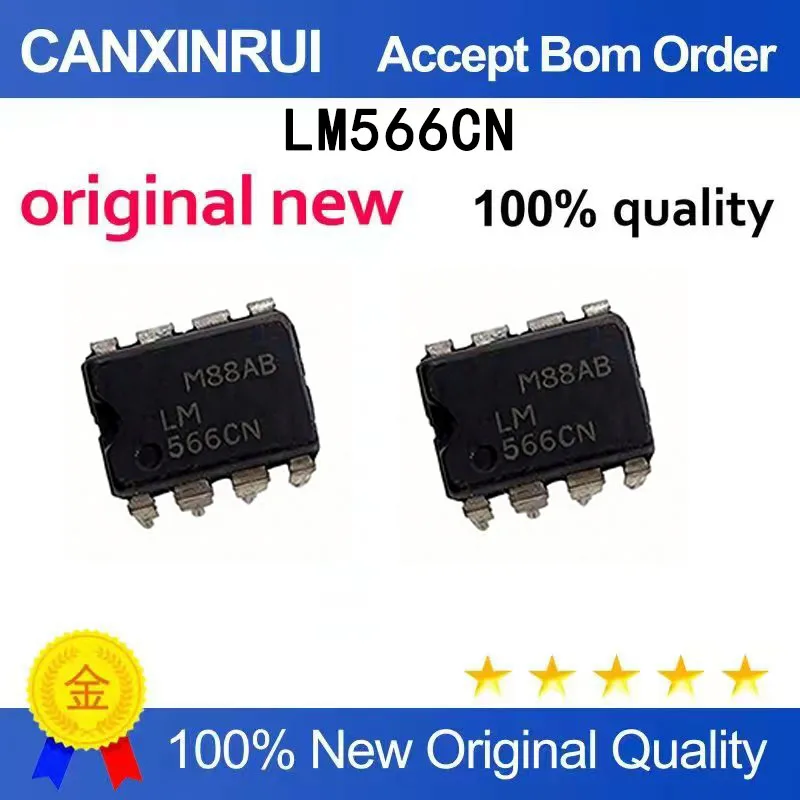 (5-100 pieces)Brand new original LM566CN direct insertion IC 566CN voltage controlled oscillator DIP-8 IC optocoupler