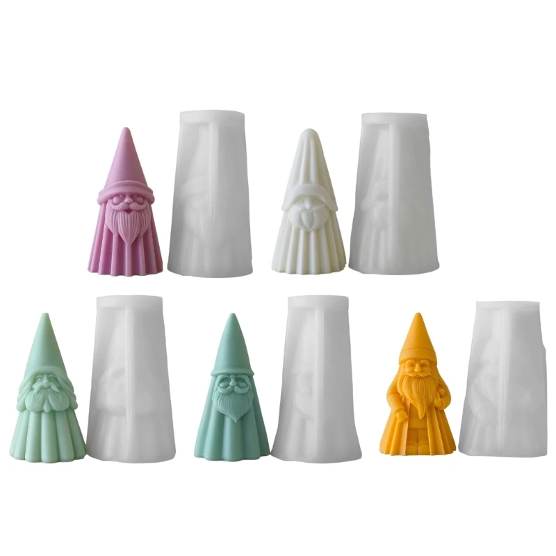 

Рождественский Санта-Клаус силиконовая форма для свечей креативная форма Санта-Клауса ароматические свечи силиконовая форма для