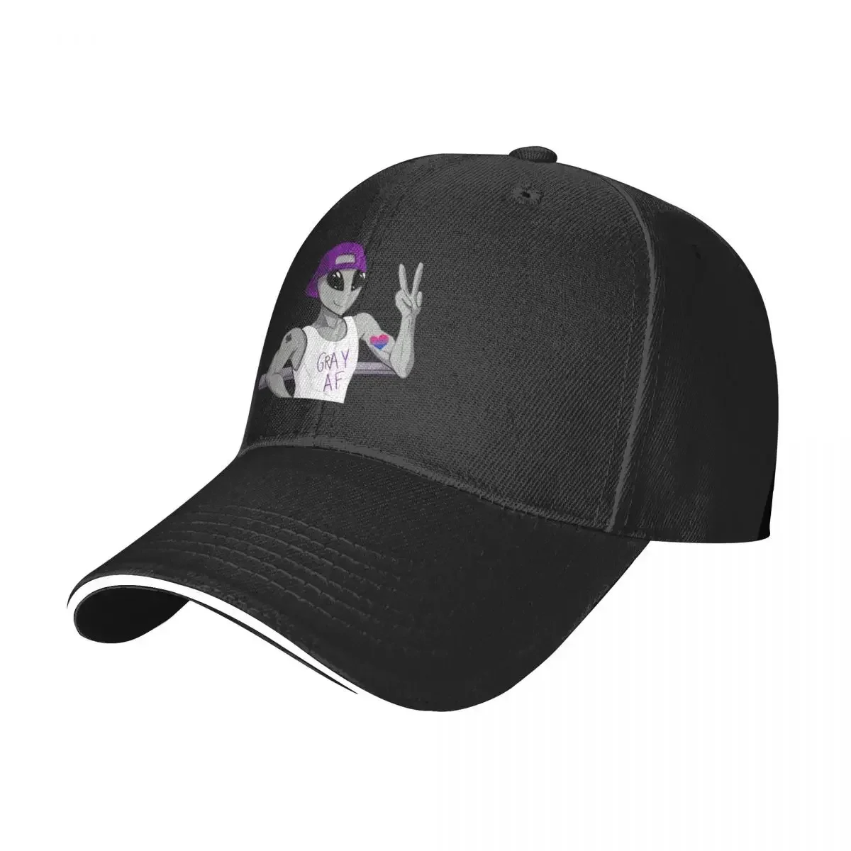 

Biromantic Grey Ace Alien Baseball Cap dad hat Girl'S Hats Men's