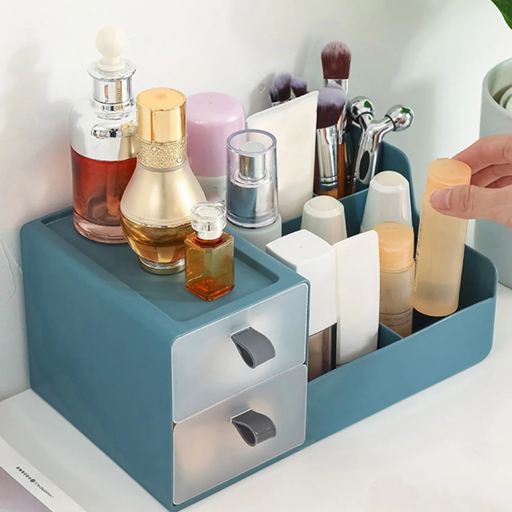 

Makeup Storage Plastic Cosmetics ganizer Case Desktop Drawer Container Multi Function Beauty Tool Cosmetics Storage Case Holder