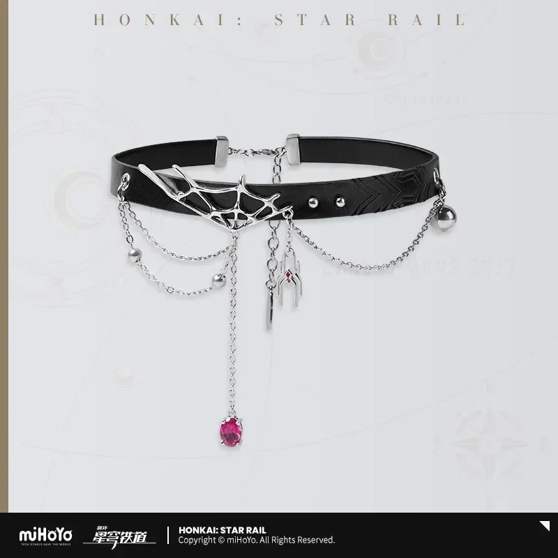 Anime Game Honkai: Star Rail Official MiHoYo Kafka Theme Choker Necklace Cosplay Accessories Official