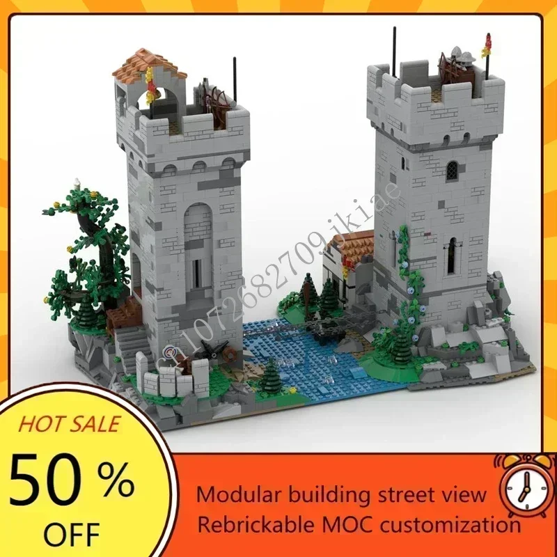 

3395PCS Chain Towers Modular MOC Creative Street View Custom Puzzle Architecture Educational Assembly Model Toy Gift