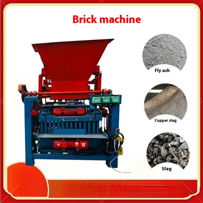 Small Medium Sized Brick Making Machine For Forming Unburned Bricks Hexagonal Block Forming Machine Slag Hydraulic Brick Machine