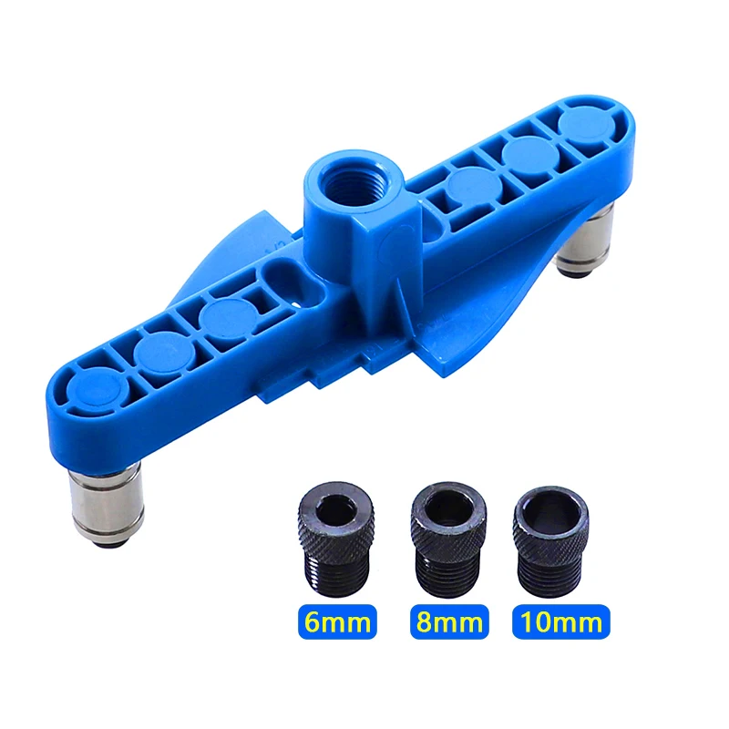 Woodworking Pocket Hole Jig 6/8/10mm Self-centering Scriber Doweling Jig Drill Guide Locator Hole Puncher Carpentry Tool Locator