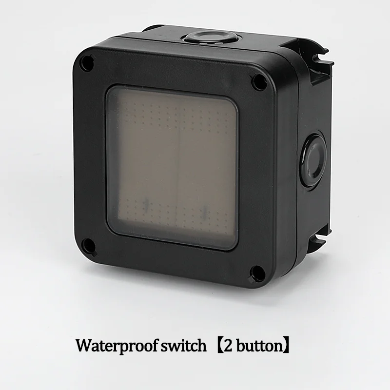 

IP66 Водонепроницаемый многофункциональный открытый парковый бассейн с защитой от дождя, брызг, промышленный настенный выключатель, уличный водонепроницаемый переключатель 16A