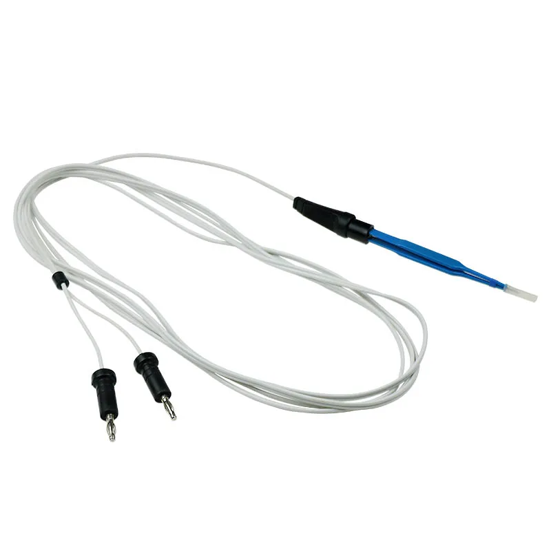 

Bipolar Coagulating Tweezers Electrocoagulating Wire Insert Type High Temperature and High Pressure Electrocoagulation Forceps