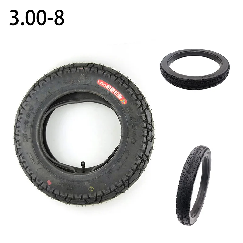 Chaoyang 3.00-8 Inner and Outer Tires Rubber Tires Electric Vehicles Non Inflatable Electric Tricycles Wheel Accessories