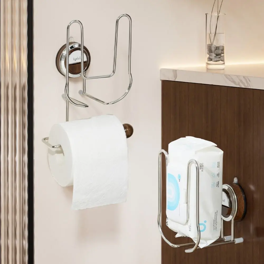 

Прочная присоска, настенная коробка для салфеток, компактный держатель для бумажных полотенец без дырокола, контейнер для салфеток из нержавеющей стали, ванная комната