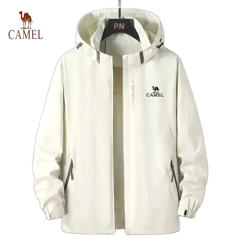 Abbigliamento autunnale giacca uomo cappotti taglie forti uomo impermeabile con cappuccio Oversize frangivento Outwear felpe da campeggio giacche da trekking