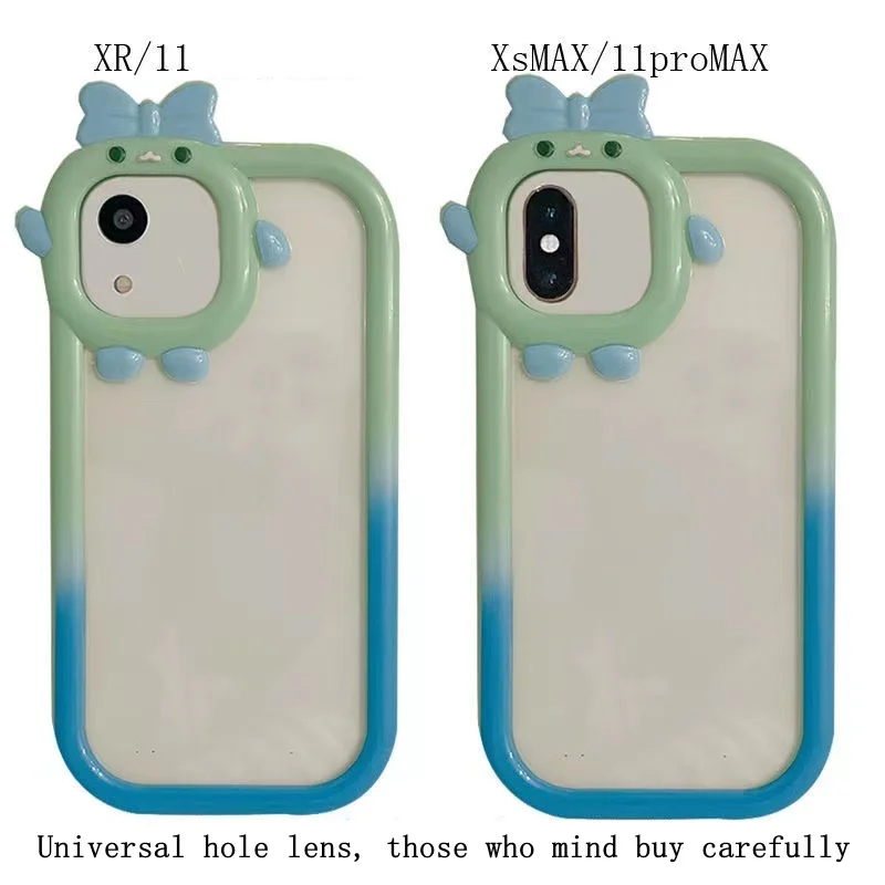 Pequeno monstro caso de telefone para iphone 16 fundas iphone 15 pro max 12 13 14 11 xr xs 6 7 8 se 2020 2022 silicone macio capa traseira