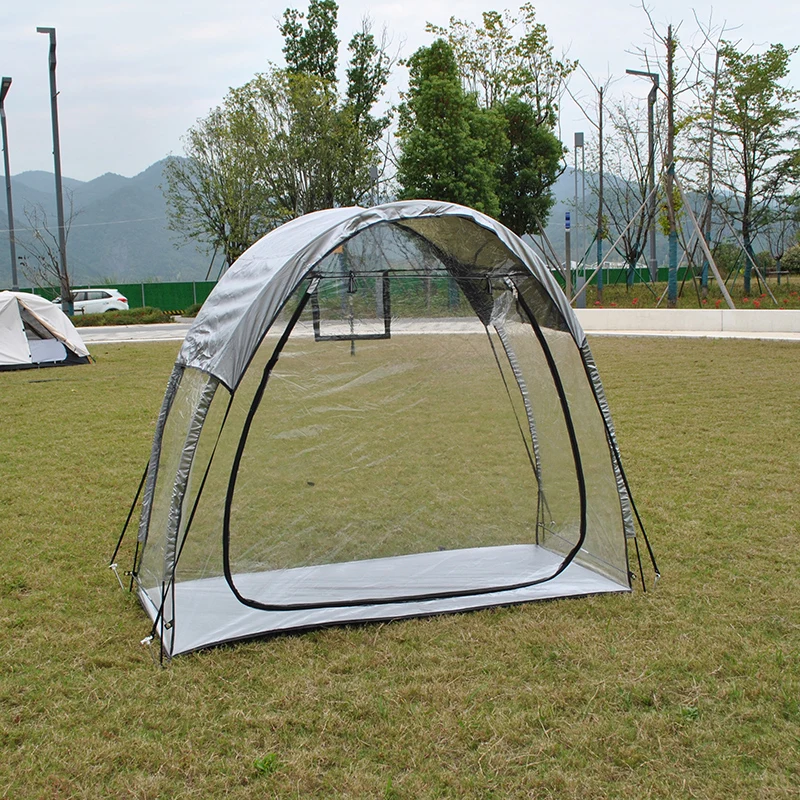 Rainfly Included Sports Tent for 1-2 Person, Weather Proof Tent Shelter, Clear View Bubble Tent for Watching Sports Events