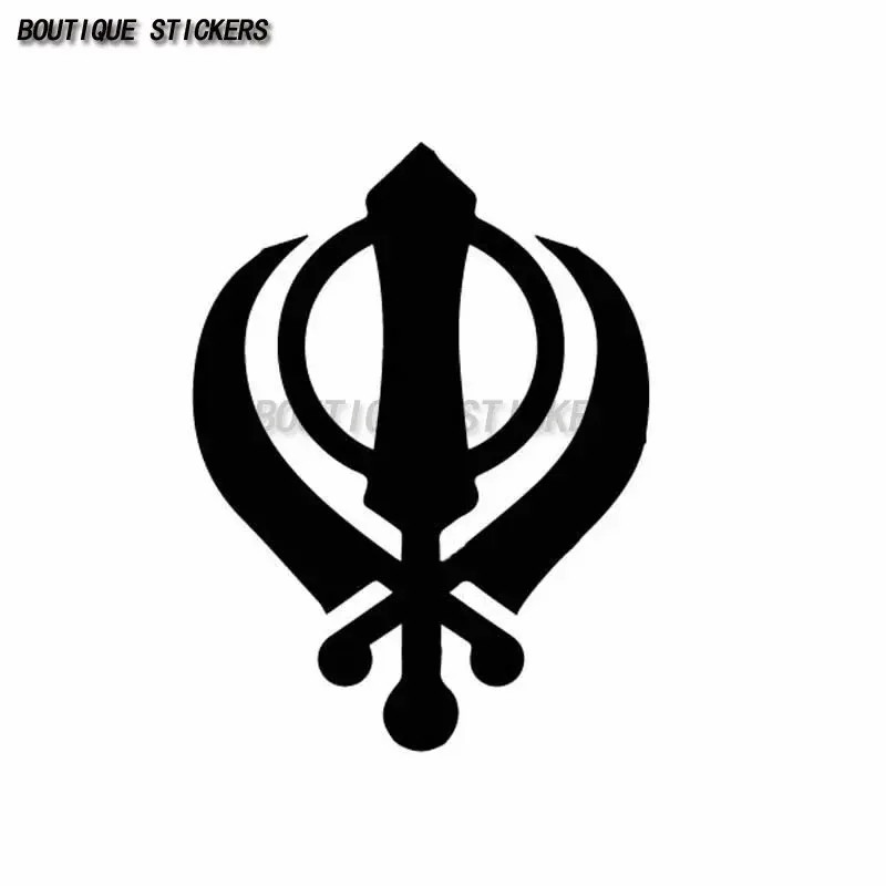 

Dawassaru SIKH Khanda religious symbol waterproof PVC sticker auto motorcycle accessoriescar sticker