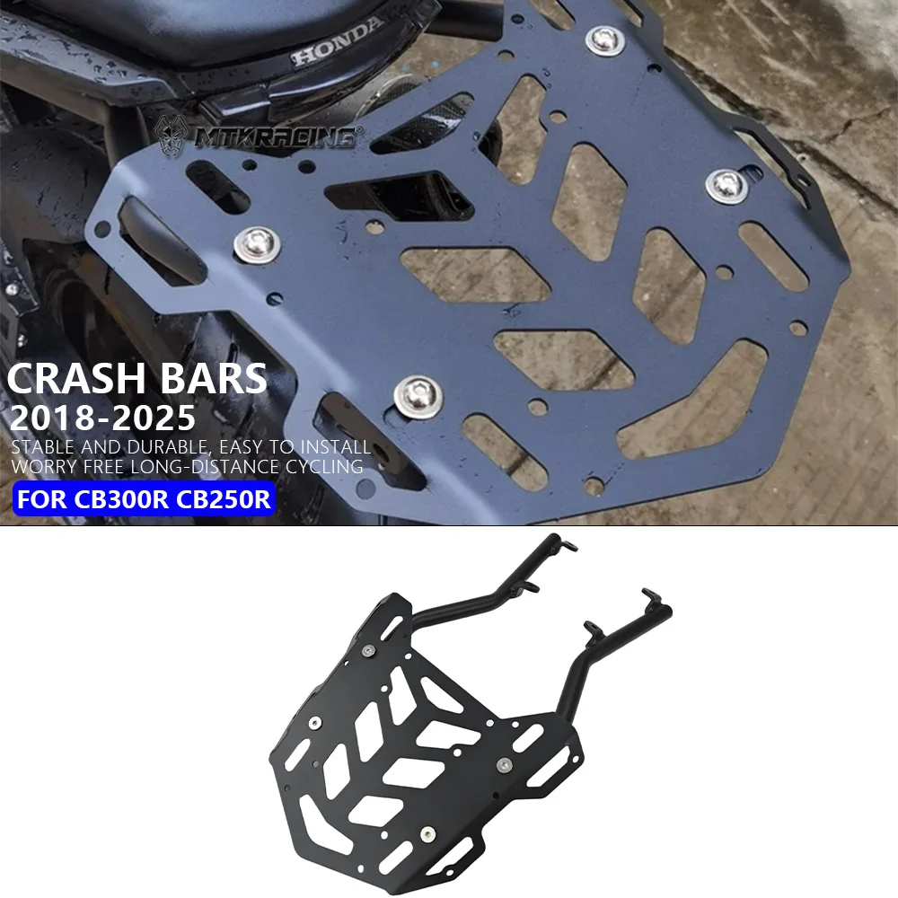 

For HONDA CB300R CB250R 2018-2025 Motorcycle Accessories Rear Luggage Rack Cargo Holder Top Box Carrier Shelf Bracket