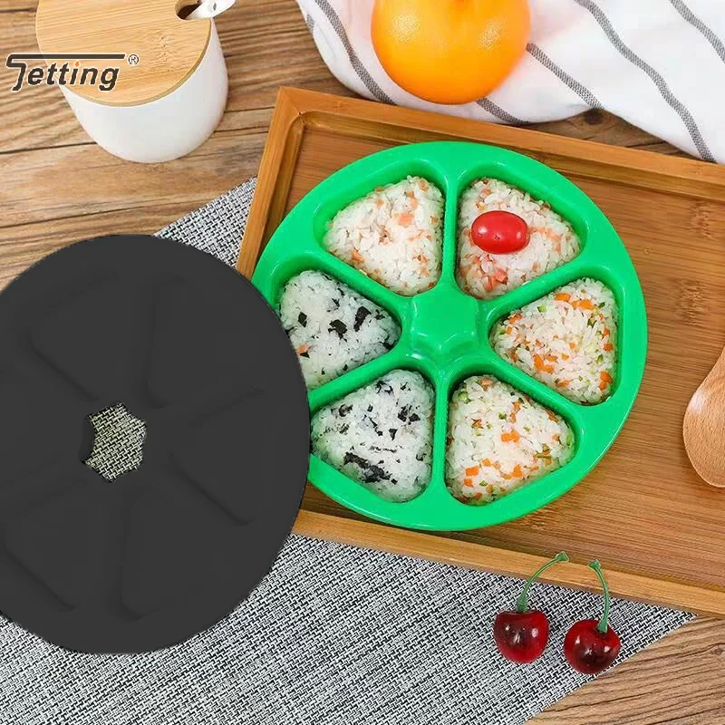DIY Sushi Mold Lunch Triangle Rice Ball Mould Lunch Box Onigiri Rice Ball Bento Press Japanese Sushi Making Molds Kitchen Tool