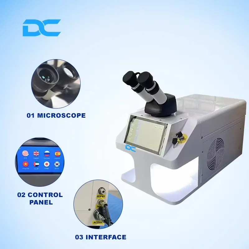 Mini 200w Small Ipg Fiber Silver Gold Jewelry Laser Spot Welding Machine