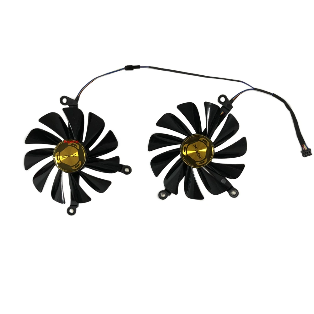 2Pcs/Set 95mm FDC10U12S9-C VGA GPU Fan For XFX RX 5500 XT 8/4GB RX5600XT 6GB Graphics Card Replace CF1010U12S