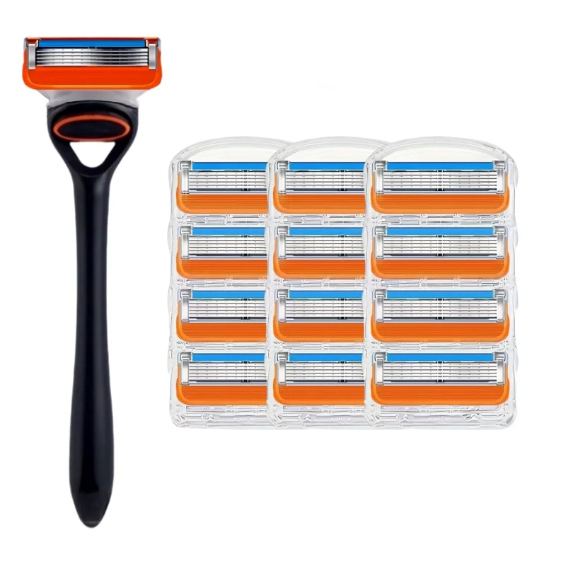 

Manual Shaving For Men Replace Head Five Layer Blade Eight Comfortable Shaving Blades The Lateste No Skin Damage Uncharged