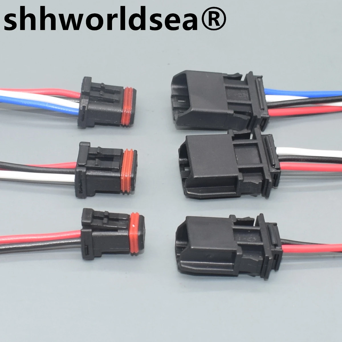 shhworldsea 2,3,4 Pin Male Female auto connector side lamp plug Rearview Mirror Cable Socket Sensor Plug MX19002P51 MX19002S51