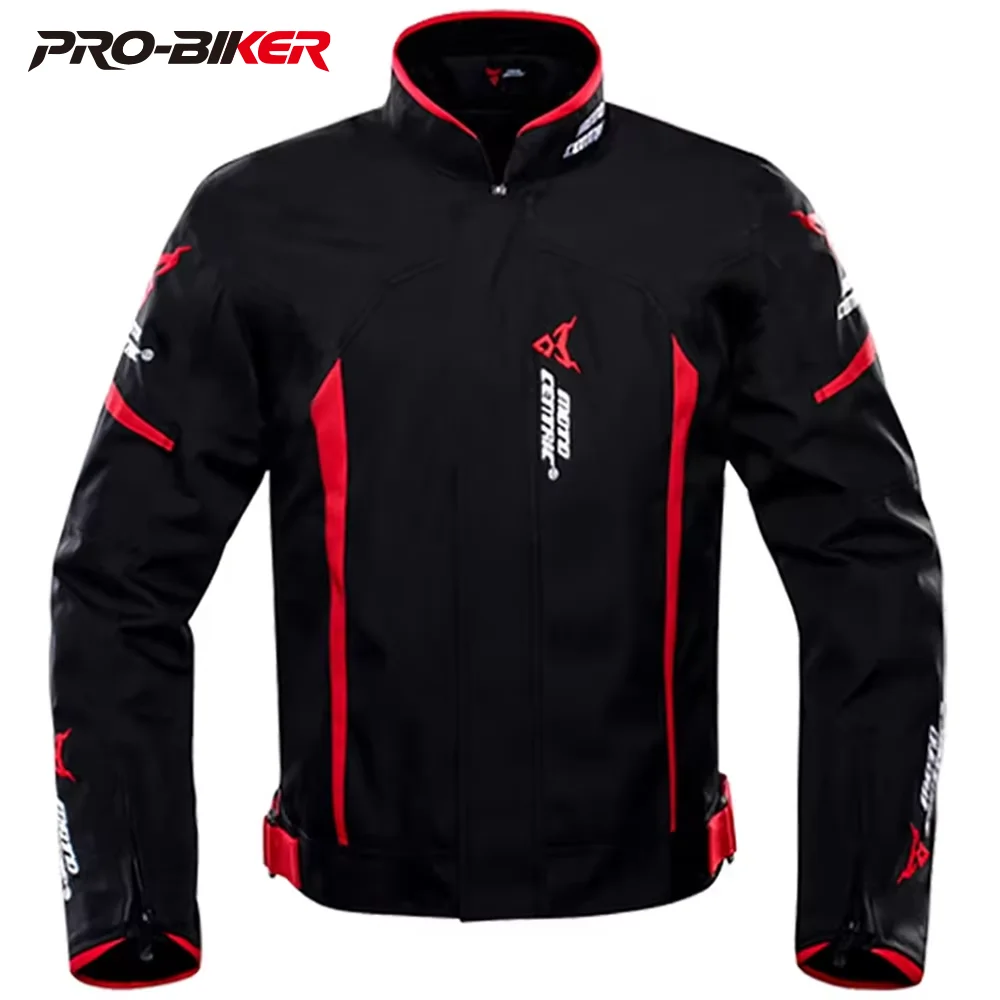 

Men's Biker Jacket Wear-Resistant Motorcycle Jacket Waterproof Motorcyclist Motorcycle Accessories Anti-Fall Racing Jacket